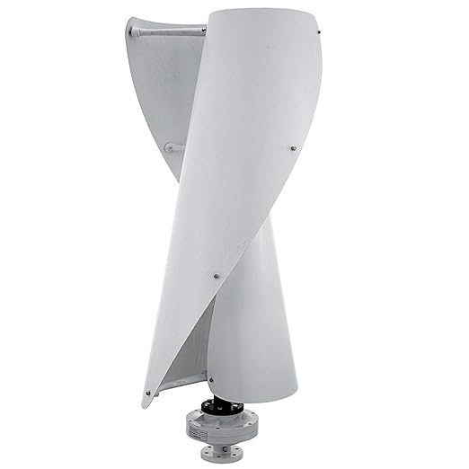 Éolienne verticale Darrieus hélicoïdale blanche, 400 W