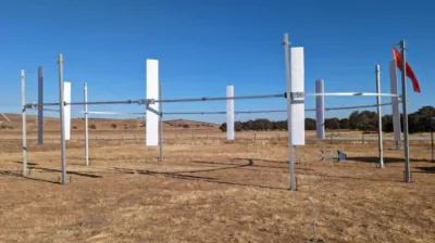 airloom éolienne verticale qui ressemble à une corde à linge