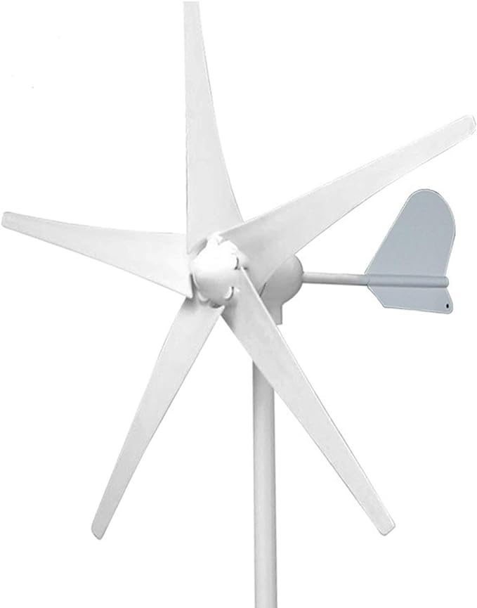 Éolienne domestique horizontale 5 kW à cinq pales blanches