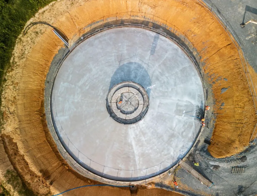 fondation éolienne béton décarboné